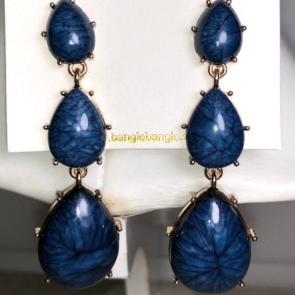 Amrita Blue Lapis Dangly Earrings